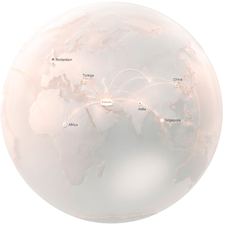Global delivery network from Bahrain